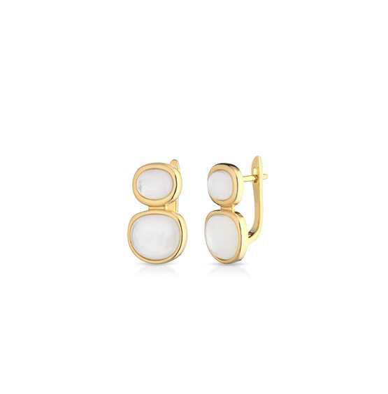 Boucles d'oreilles Lelune Femme LELUNE GLAMOUR in Argent Madreperla artificiale in bioresina LGEA757.2 - LGEA757.2